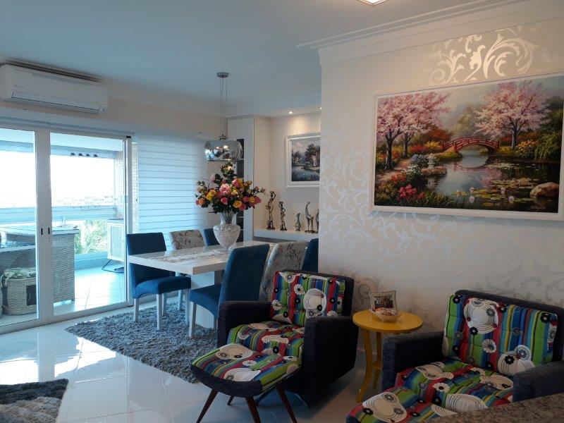 Belíssimo apartamento, pé na areia 143m², com 3 suítes, em Riviera de São Lourenço - Bertioga SP